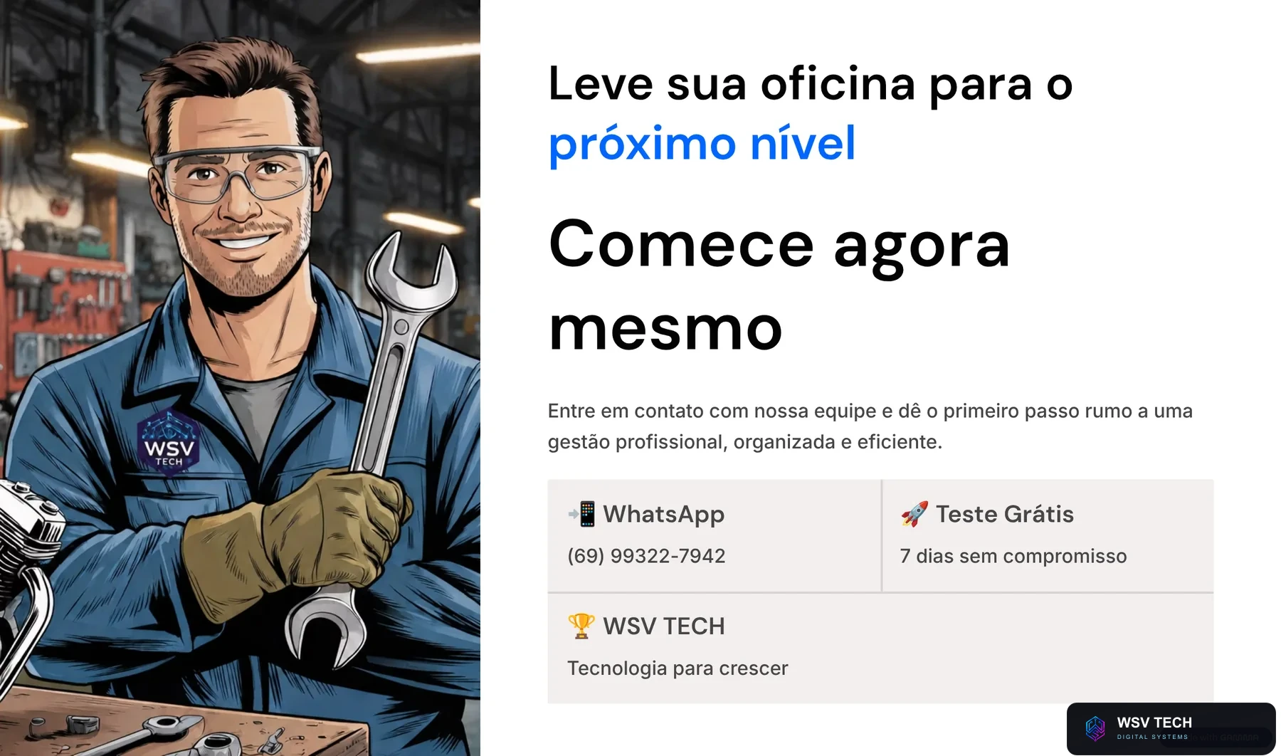 Leve sua oficina para o próximo nível: comece agora mesmo com o Oficina Fácil, WhatsApp (69) 99322-7942, 14 dias grátis