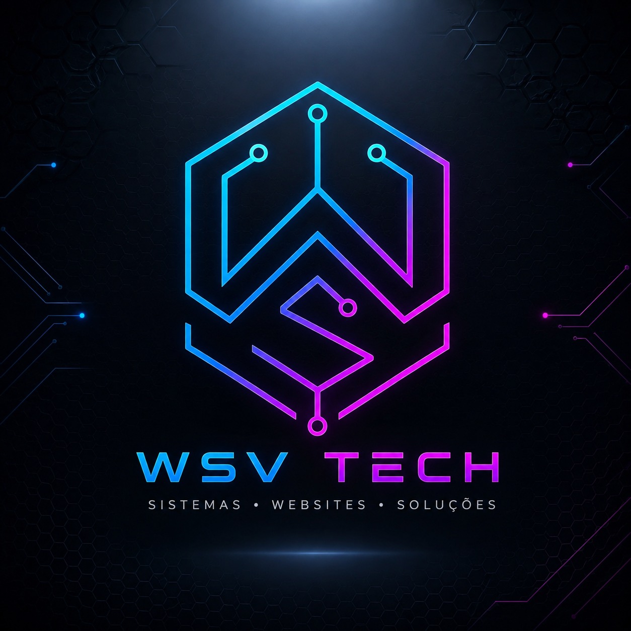 Selo da marca WSV TECH com identidade sistemas, websites e soluções